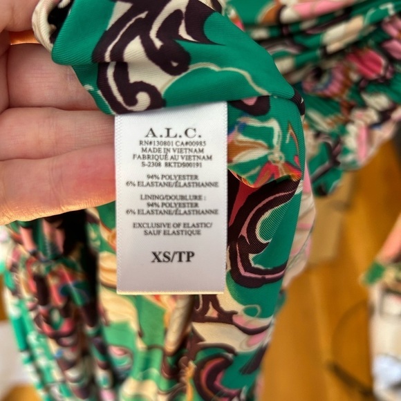 NWT A.L.C. Kiki Jersey Floral Minidress - Picture 8 of 12